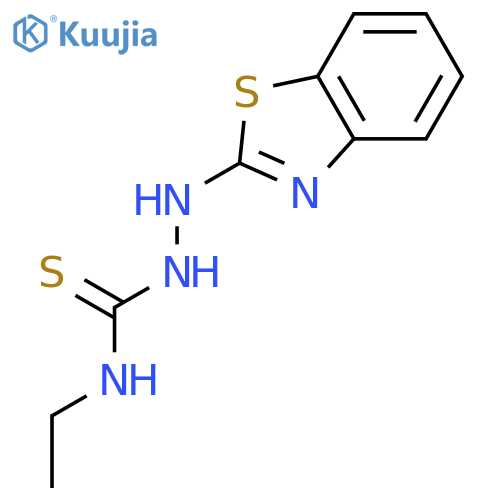 Hydrazinecarbothioamide, 2-(2-benzothiazolyl)-N-ethyl- structure