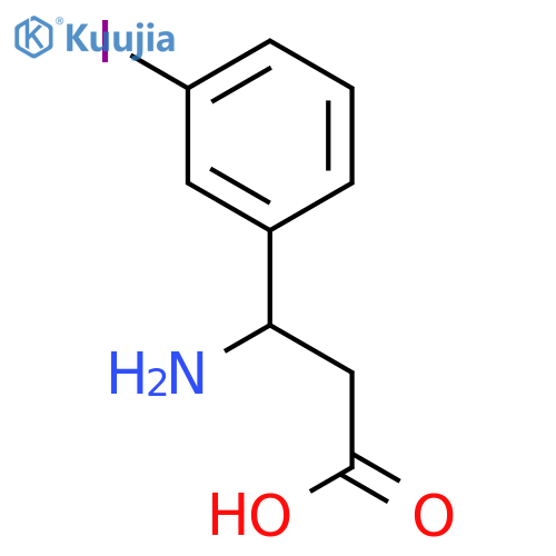 3-Amino-3-(3-iodophenyl)propanoic acid structure