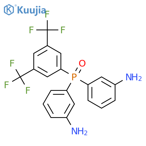 Benzenamine,3,3'-[[3,5-bis(trifluoromethyl)phenyl]phosphinylidene]bis- structure