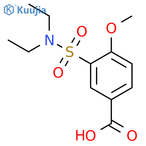 3-(diethylsulfamoyl)-4-methoxybenzoic acid structure