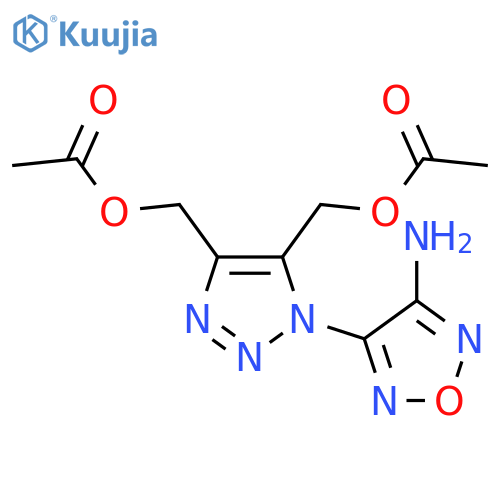 <br>Acetic acid 5-acetoxymethyl-3-(4-amino-furazan-3-yl)-3H-[1,2,3]triazol-4-yl methyl ester structure