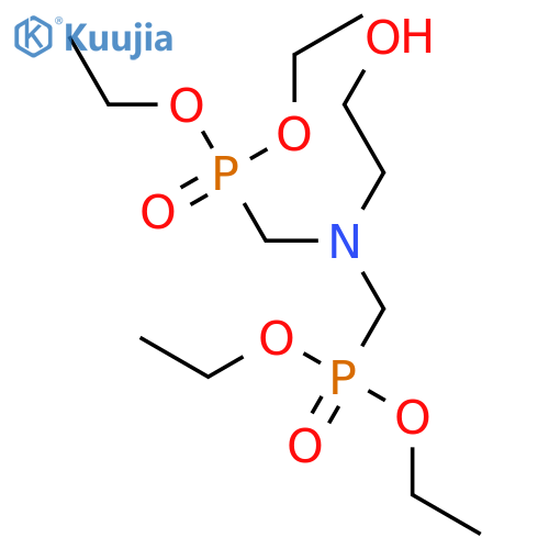 Phosphonic acid,P,P'-[[(2-hydroxyethyl)imino]bis(methylene)]bis-, P,P,P',P'-tetraethyl ester structure
