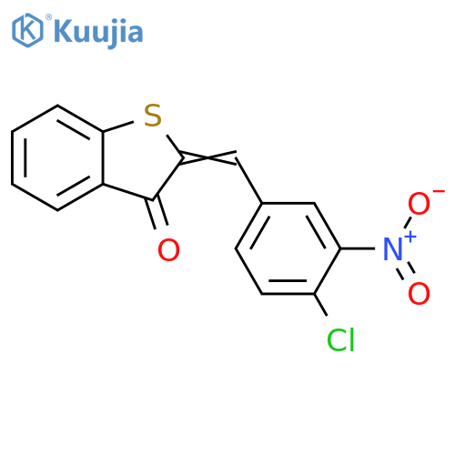 Benzo[b]thiophen-3(2H)-one, 2-[(4-chloro-3-nitrophenyl)methylene]- structure
