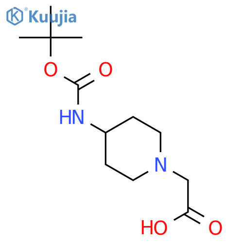 4-(Boc-amino)piperidin-1-ylacetic Acid structure