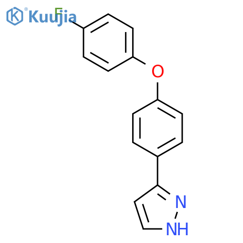 3-(4-(4-Fluorophenoxy)phenyl)-1H-pyrazole structure