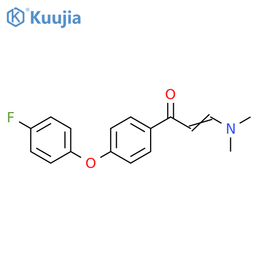 (E)-1-(4-(4-Fluorophenoxy)phenyl)-3-(dimethylamino)prop-2-en-1-one structure
