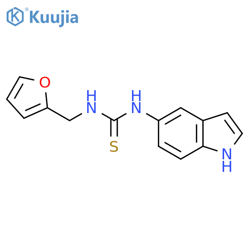 Thiourea,n-(2-furanylmethyl)-n'-1h-indol-5-yl- structure