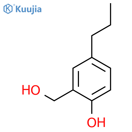 Benzenemethanol, 2-hydroxy-5-propyl- structure