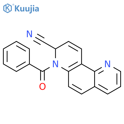 1,7-Phenanthroline-8-carbonitrile,7-benzoyl-7,8-dihydro- structure