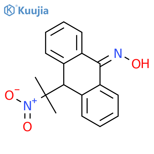 9(10H)-Anthracenone,10-(1-methyl-1-nitroethyl)-, oxime structure