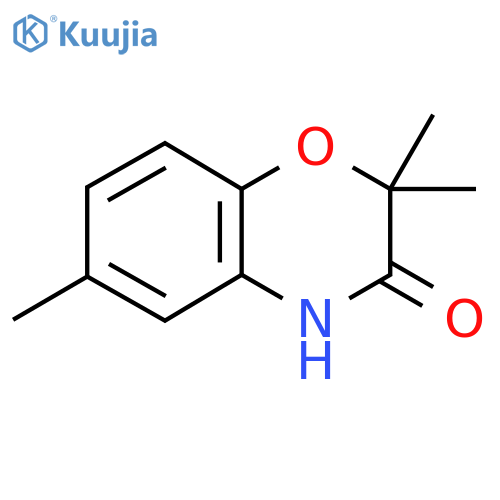 2,2,6-trimethyl-3,4-dihydro-2H-1,4-benzoxazin-3-one structure