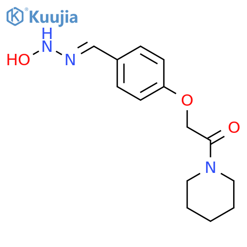Piperidine, 1-[[4-[(hydroxyamino)iminomethyl]phenoxy]acetyl]- structure