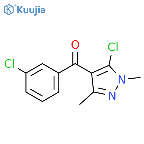 Methanone, (5-chloro-1,3-dimethyl-1H-pyrazol-4-yl)(3-chlorophenyl)- structure