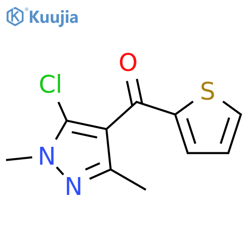 Methanone, (5-chloro-1,3-dimethyl-1H-pyrazol-4-yl)-2-thienyl- structure