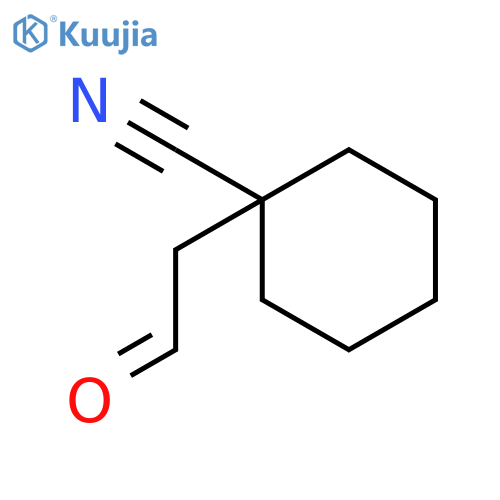 1-(2-oxoethyl)cyclohexane-1-carbonitrile structure