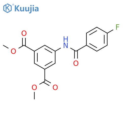 dimethyl 5-[(4-fluorobenzoyl)amino]isophthalate structure