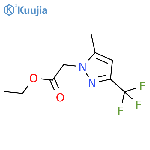 ethyl 5-methyl-3-(trifluoromethyl)-1H-pyrazol-1-ylacetate structure