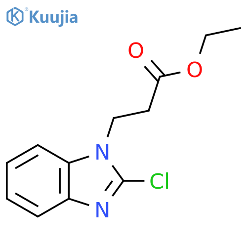 Ethyl 3-(2-chlorobenzimidazol-1-yl)propanoate structure