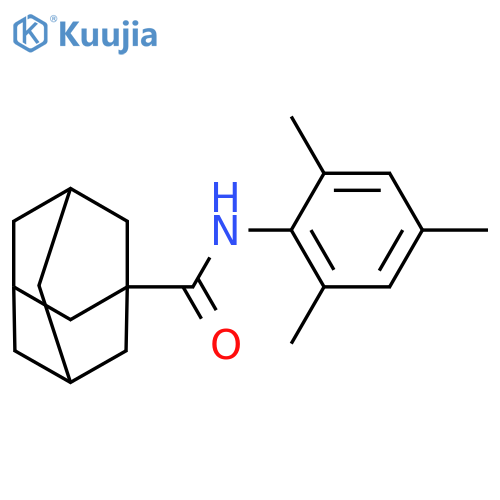 N-(2,4,6-trimethylphenyl)adamantane-1-carboxamide structure