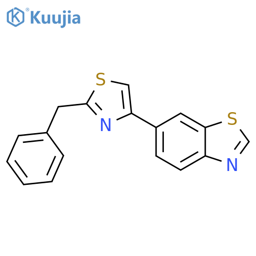Benzothiazole, 6-[2-(phenylmethyl)-4-thiazolyl]- structure