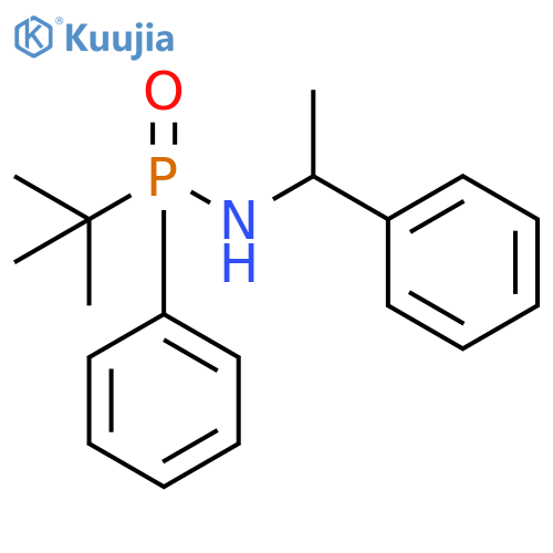 tert-butyl(phenyl)phosphoryl(1-phenylethyl)amine structure