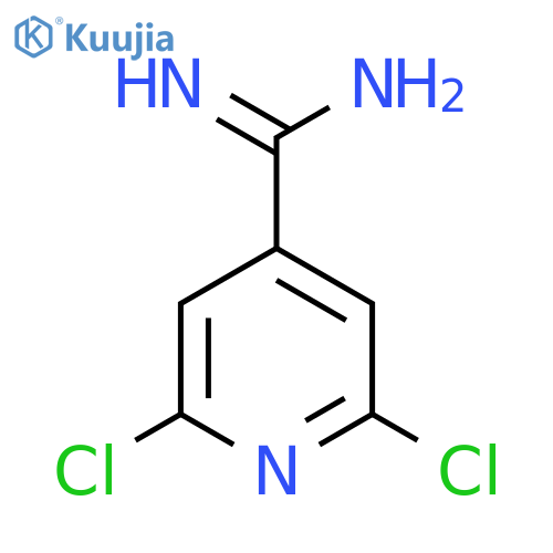 2,6-dichloropyridine-4-carboximidamide structure