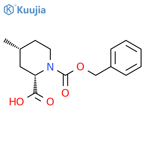 (2S,4R)-1-Cbz-4-methyl-piperidine-2-carboxylic acid structure