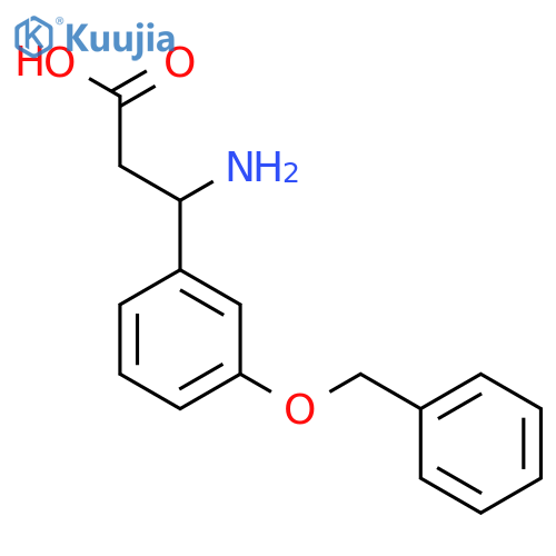 3-Amino-3-3-(benzyloxy)phenylpropanoic acid structure