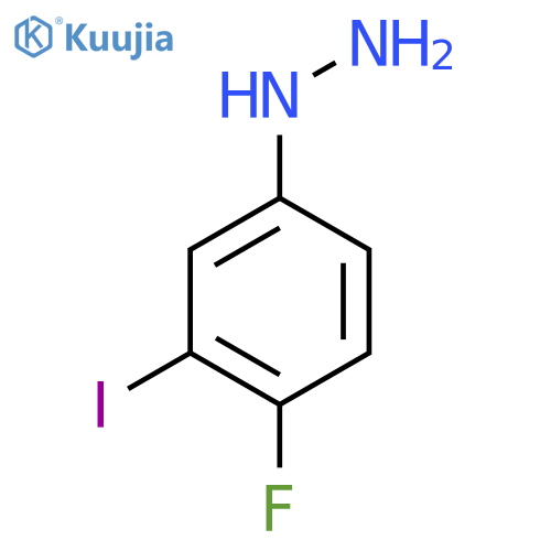 4-Fluoro-3-iodophenylhydrazine structure