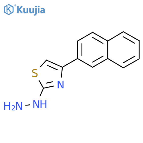 (4-Naphthalen-2-yl-thiazol-2-yl)-hydrazine structure