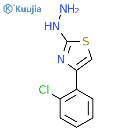 4-(2-Chlorophenyl)-2-hydrazinylthiazole structure