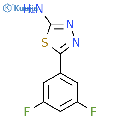 5-(3,5-Difluorophenyl)-1,3,4-thiadiazol-2-amine structure