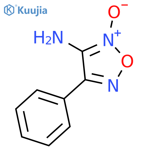1,2,5-Oxadiazol-3-amine, 4-phenyl-, 2-oxide structure