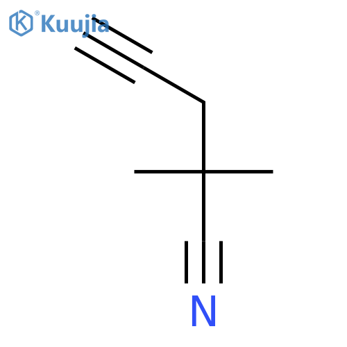 4-Pentynenitrile, 2,2-dimethyl- structure