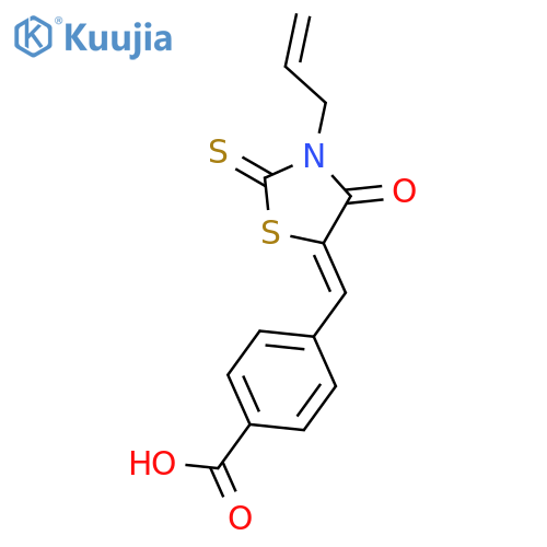 Benzoic acid,4-[[4-oxo-3-(2-propen-1-yl)-2-thioxo-5-thiazolidinylidene]methyl]- structure