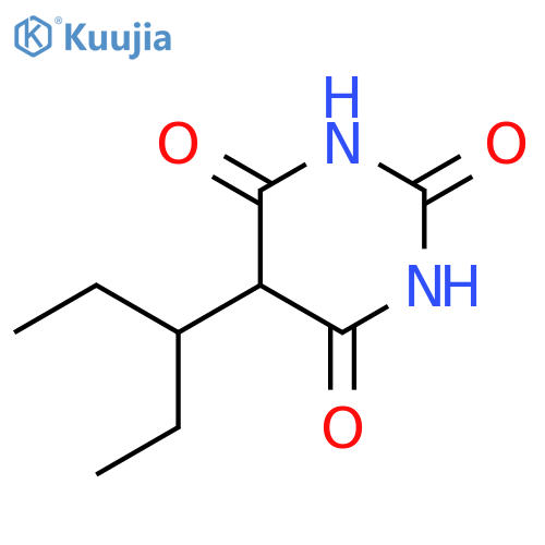 2,4,6(1H,3H,5H)-Pyrimidinetrione, 5-(1-ethylpropyl)- structure