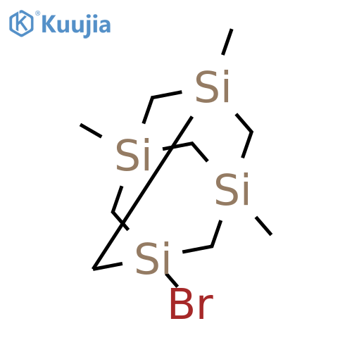 1,3,5,7-Tetrasilatricyclo[3.3.1.13,7]decane, 1-bromo-3,5,7-trimethyl- structure