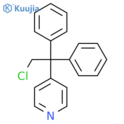 Pyridine, 4-(2-chloro-1,1-diphenylethyl)- structure