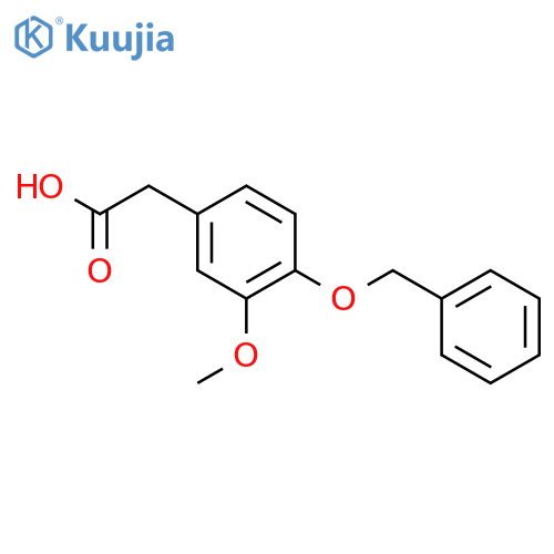 4-Benzyloxy-3-methoxyphenylacetic acid structure