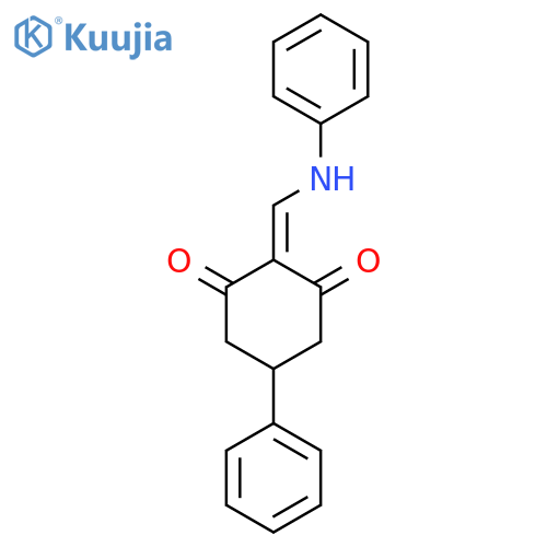 1,3-Cyclohexanedione, 5-phenyl-2-[(phenylamino)methylene]- structure