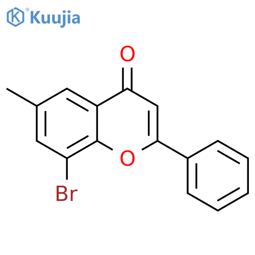 4H-1-Benzopyran-4-one, 8-bromo-6-methyl-2-phenyl- structure