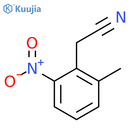 2-(2-methyl-6-nitrophenyl)acetonitrile structure
