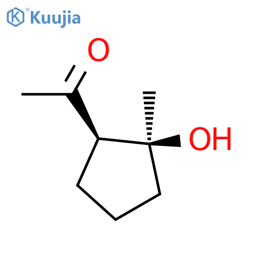 Ethanone,1-[(1R,2S)-2-hydroxy-2-methylcyclopentyl]-, rel- structure