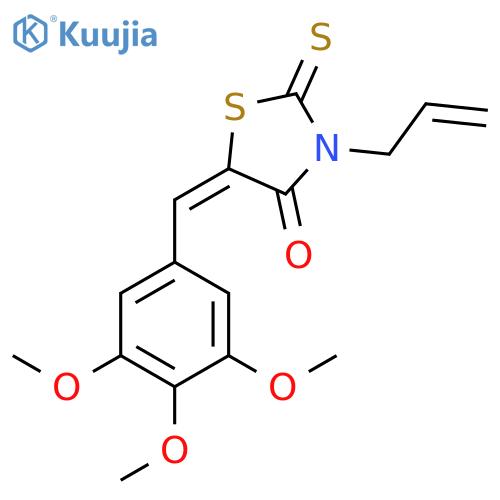 (5E)-3-Allyl-2-thioxo-5-(3,4,5-trimethoxybenzylidene)-1,3-thiazolidin-4-one structure