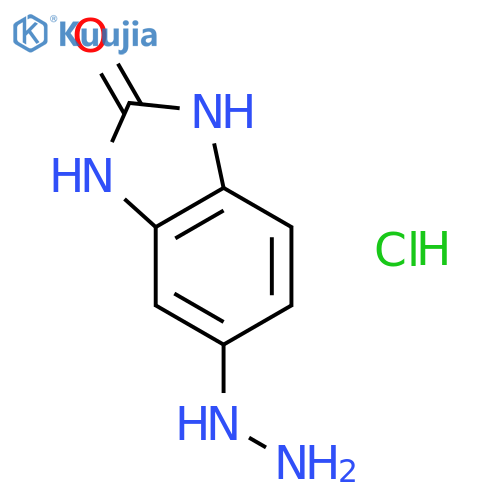 2H-Benzimidazol-2-one, 5-hydrazinyl-1,3-dihydro-, hydrochloride structure