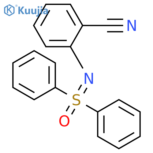Sulfoximine, N-(2-cyanophenyl)-S,S-diphenyl- structure