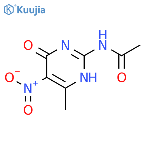 Acetamide,N-(1,6-dihydro-4-methyl-5-nitro-6-oxo-2-pyrimidinyl)- structure