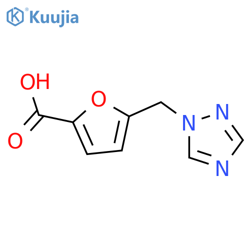 5-(1H-1,2,4-Triazol-1-ylmethyl)-2-furoic acid hydrochloride structure