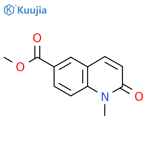 Methyl 1-methyl-2-oxo-1,2-dihydroquinoline-6-carboxylate structure