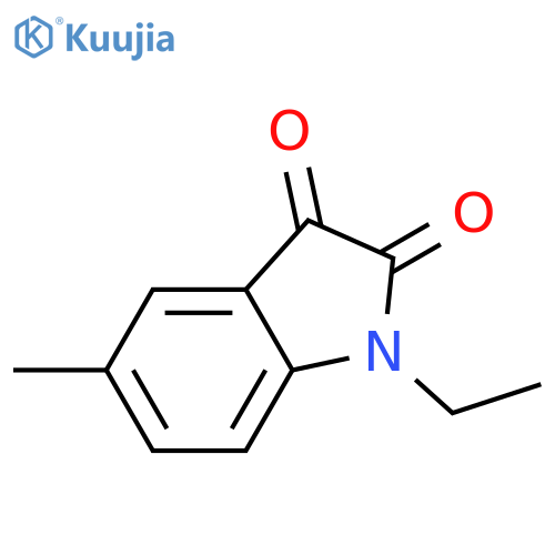 1-ethyl-5-methyl-2,3-dihydro-1H-indole-2,3-dione structure